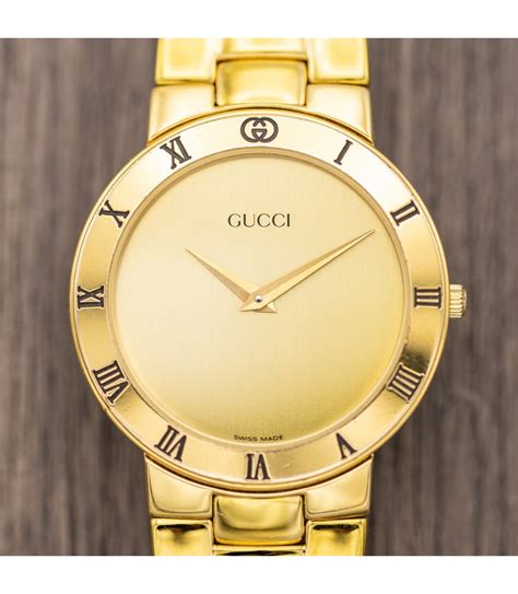 vintage gold gucci watch|gucci old model watches.